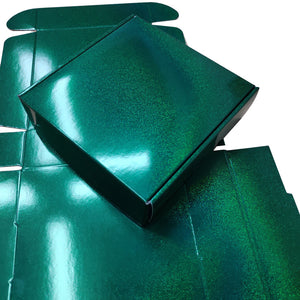 Green Glitter Holographic Paper Gift Box 40pcs/pack