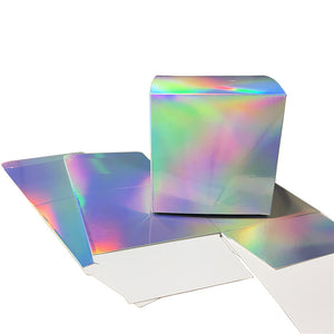 Silver Holographic 12cm Cube Box 40pcs/pack Ready to Ship