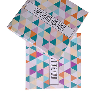 Creative Geometric Pattern Festive Chocolate Block Gift Packaging Box