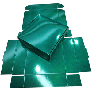 Green Glitter Holographic Paper Gift Box 40pcs/pack