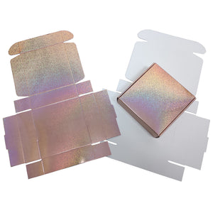 Rose Gold Glitter Holographic Box, 40pcs/pack