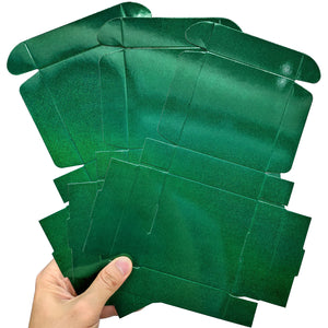 Green Glitter Holographic Paper Gift Box 40pcs/pack