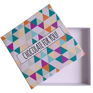 Creative Geometric Pattern Festive Chocolate Block Gift Packaging Box