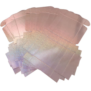 Rose Gold Glitter Holographic Box, 40pcs/pack