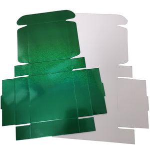 Green Glitter Holographic Paper Gift Box 40pcs/pack
