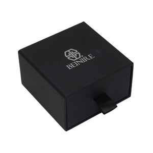 Silver Stamped Logo Drawer Ring Box