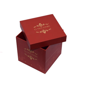 Custom Branded Cube Cardboard Flower Box