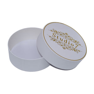 Custom Circular Wig Box with Paper Shopping Bag