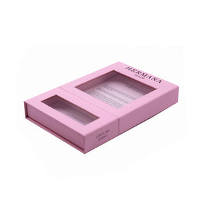 Clear Windowed Magnetic Hair Extensions Packaging Box