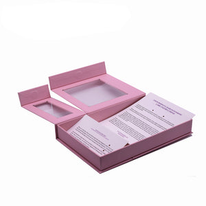 Clear Windowed Magnetic Hair Extensions Packaging Box