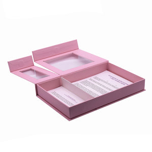 Clear Windowed Magnetic Hair Extensions Packaging Box