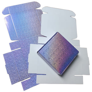 Lilac Violet Holographic Glitter Jewelry Box