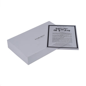 Collapsible Magnetic Hair Box with Drawstring Pouch