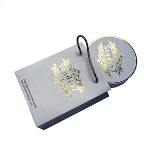 Custom Circular Wig Box with Paper Shopping Bag