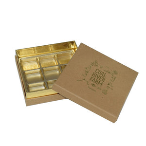 High Quality Gold Foiled Truffles Gift Box Packaging