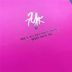Hot Pink Silver Foiled Scarf Packaging Paper Box