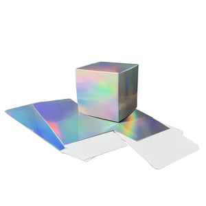 Silver Holographic 12cm Cube Box 40pcs/pack Ready to Ship