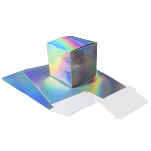 Silver Holographic 12cm Cube Box 40pcs/pack Ready to Ship