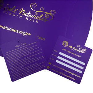 Gold Foiled Logo Hair Packaging Pillow Box