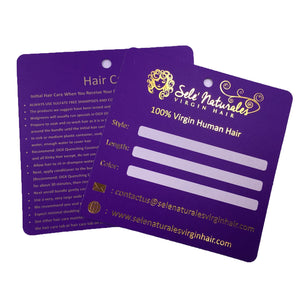 Gold Foiled Logo Hair Packaging Pillow Box