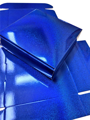 Blue Glitter Holographic Boxes for Cosmetics Packaging 40pcs/pack