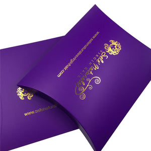 Gold Foiled Logo Hair Packaging Pillow Box